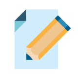 Pencil and paper icons